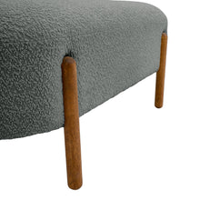Load image into Gallery viewer, Grey Contemporary Upholstered Bench
