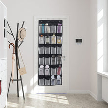 Load image into Gallery viewer, 24 Pocket Fabric Door Hanging Storage Bag with Hooks Shelves & Racks Living and Home