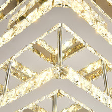 Load image into Gallery viewer, 96w LED Ceiling Light 70 x 70 cm Square 3 Tier Crystal Chandelier Ceiling Lights Living and Home