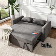 Load image into Gallery viewer, 3 in 1 Grey Convertible Sofa Bed lounger 164cm Wide Sofa Beds Living and Home