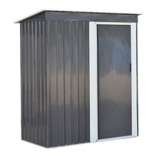 Load image into Gallery viewer, Livingandhome Galvanized Steel Garden Patio Tool Shed