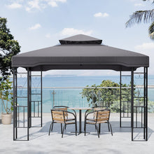 Load image into Gallery viewer, 6x3M Premium Iron Pergola with Retractable Canopy and Mesh Screens Living and Home