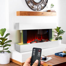 Load image into Gallery viewer, Contemporary Wall Mounted/Freestanding Fireplace Mantel for Living Room Fireplace Suites Living and Home