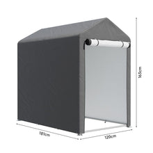 Load image into Gallery viewer, Galvanized Tube Storage Shed Garden Shed in Grey Living and Home 4*6ft