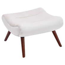 Load image into Gallery viewer, Modern Yellow Curved Accent Recliner with Ottoman Recliners Living and Home