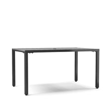 Load image into Gallery viewer, 150cm Wood Effect Garden Dining Table with Parasol Hole Garden Dining Tables Living and Home