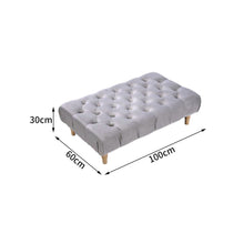 Load image into Gallery viewer, Vintage Button-tufted Rectangular Velvet Footstool Living and Home