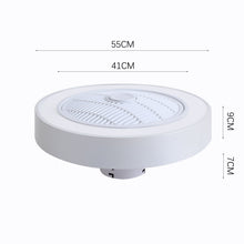Load image into Gallery viewer, Dia. 55cm Ceiling Fan w/75W LED Light Adjustable 3-Wind Speed Remote Control Ceiling Light Living and Home