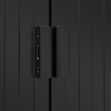 Load image into Gallery viewer, 8.5 x 4ft Garden Metal Storage Shed with Lockable Sliding Doors - Black