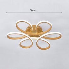 Load image into Gallery viewer, Golden Frame Modern Cool White LED Chandelier Ceiling Light Ceiling Light Fixtures Living and Home