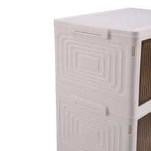 Load image into Gallery viewer, 4-layer Thicken Foldable Shoe Storage Box with Wheels