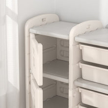Load image into Gallery viewer, Grey Cute Bus-shaped Storage Shelves Organizer for Kids Shelves & Racks Living and Home