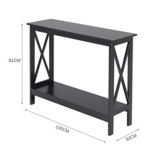 Load image into Gallery viewer, X-Design Console Tables 2 Tier Entrance Sofa Table Bookshelf Entryway Table Console Table Living and Home