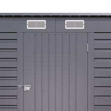 Load image into Gallery viewer, 6 x 4ft Grey Outdoor Galvanized Steel Storage Shed