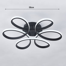 Load image into Gallery viewer, Black Frame Modern Dimmable/White LED Chandelier Ceiling Light Ceiling Light Fixtures Living and Home