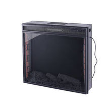 Load image into Gallery viewer, 24 Inch Inset Small Electric LED Fireplace Wall Mounted Heater 1kw/2kw Fireplaces Living and Home