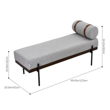 Load image into Gallery viewer, Upholstered Bench with a Removable Pillow