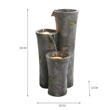 Load image into Gallery viewer, Indoor Outdoor LED Water Fountain Garden Feature Statue with Lights Fountains & Waterfalls Living and Home