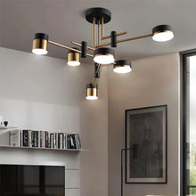 Load image into Gallery viewer, Lightsin Minimalist Gold and Black Ceiling Light Lightsin