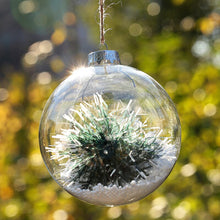 Load image into Gallery viewer, 5 Pack Glass Ornament Balls for Christmas Tree Decor Living and Home