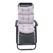 Load image into Gallery viewer, Livingandhome Tri-fold Outdoor Patio Chair Cushion - Grey