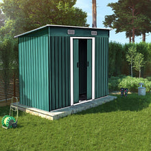 Load image into Gallery viewer, Livingandhome Compact Metal Storage Tool Shed for Garden Patio