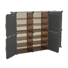 Load image into Gallery viewer, Modern Grey Shoe Storage Cabinet Cabinets Living and Home