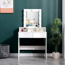Load image into Gallery viewer, 145cm H Makeup Dressing Table with Lighted Mirror Dressing Tables Living and Home
