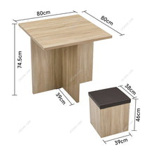 Load image into Gallery viewer, Table and 4 Stools Set Living and Home
