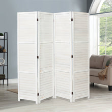 Load image into Gallery viewer, 3/4/6 Panel furn Hand Made Wicker Folding Room Divider Living Room Partition Privacy Screen Living Room Divider Living and Home White 4 Panel -H170*L160CM