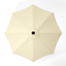 Load image into Gallery viewer, Beige 3M Lighted Market Sunbrella Umbrella with Solar Strip LED Lights Parasols & Rain Umbrellas Living and Home