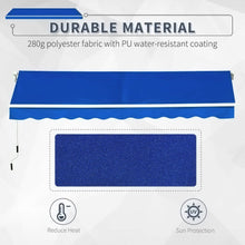 Load image into Gallery viewer, Outdoor Retractable Patio Awning Canopy for Window and Door Patio Awnings Living and Home