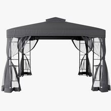 Load image into Gallery viewer, 6x3M Premium Iron Pergola with Retractable Canopy and Mesh Screens Living and Home