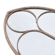 Load image into Gallery viewer, Distressed Gold Arched Window Wall Mirror with Iron Frame Wall Mirrors Living and Home