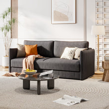 Load image into Gallery viewer, Grey 3-Seater Sleeper Sofa Bed polyester/corduroy Living and Home Corduroy
