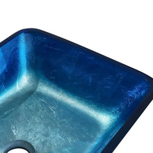 Load image into Gallery viewer, Rectangular Tempered Glass Bathroom Art Design Sink Bathroom Sinks Living and Home
