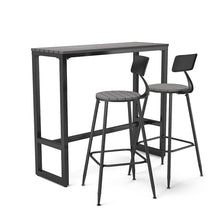 Load image into Gallery viewer, Garden Grey Dining High Table with Metal Legs Garden Dining Tables Living and Home