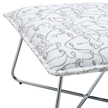 Load image into Gallery viewer, Modern Linen Accent Chair with Metal Base