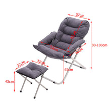 Load image into Gallery viewer, Folding Moon Chair and Footstool Set Accent Chair Living and Home