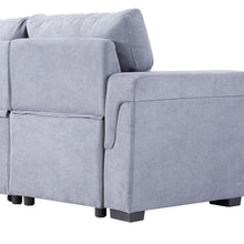 Load image into Gallery viewer, 3-Seater Upholstered Corner Sofa Bed with Storage