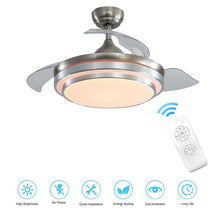 Load image into Gallery viewer, 42inch Retractable Ceiling Fan Light Lamp W/Remote Control Ceiling Light Living and Home