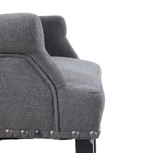 Load image into Gallery viewer, Grey Upholstered Dining Chair