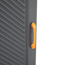 Load image into Gallery viewer, 8-Tier Dark Grey Shoe Cabinet