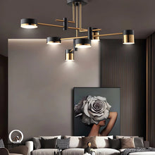 Load image into Gallery viewer, Lightsin Minimalist Gold and Black Ceiling Light Lightsin
