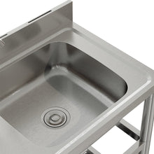 Load image into Gallery viewer, Stainless Steel One Compartment Sink with Shelves Living and Home