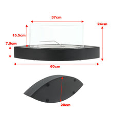 Load image into Gallery viewer, Metal Bio-Ethanol Tabletop Fireplace with Flame Guard Black Fireplaces Living and Home