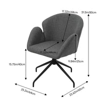 Load image into Gallery viewer, Grey Modern Swivel Chair
