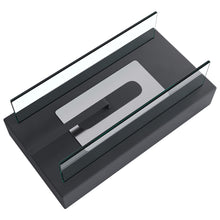 Load image into Gallery viewer, 35cm Rectangular Tabletop Ethanol Fireplace with Metal Base Burner Fire