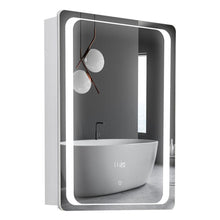 Load image into Gallery viewer, 27inch X 20inch LED Illuminated Mirror Cabinet with Sensor Switch