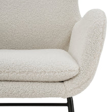 Load image into Gallery viewer, Comfy Sherpa Upholstered Rocking Accent Chair with High Backrest and Armrests